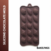 15-Cavity Assorted Seashells Shape Silicone Chocolate Mold