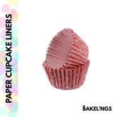 Cupcake Liners Pink Snowflake 32 Pcs