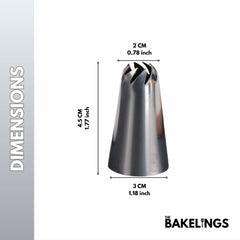 Stainless Steel Piping Nozzle Tip – Decorative Pattern Series | Model #228