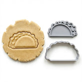 Taco / Empanada Cookie Cutter & Stamp Set | Food-Grade PLA