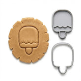 Summer Popsicle Cookie Cutter & Stamp Set | Food-Grade PLA