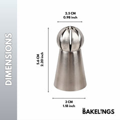 Stainless Steel Piping Nozzle Tip – Decorative Pattern Series | Model #211