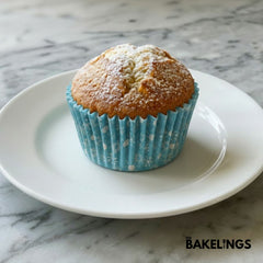 Cupcake Liners Powder Blue Snowflake 32 Pcs