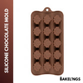 15-Cavity Autumn Leaf Shape Silicone Chocolate Mold