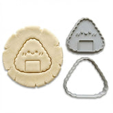 Kawaii Happy Onigiri Cookie Cutter & Stamp Set | Food-Grade PLA