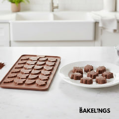 24-Cavity Small Leaves Shape Silicone Chocolate Mold