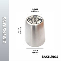 Stainless Steel Piping Nozzle Tip – Decorative Pattern Series | Model #235