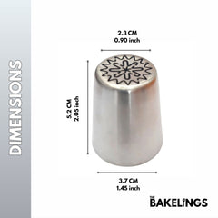 Stainless Steel Piping Nozzle Tip – Decorative Pattern Series | Model #236