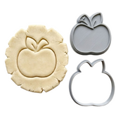 Classic Apple Cookie Cutter & Stamp Set | Food-Grade PLA