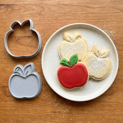 Classic Apple Cookie Cutter & Stamp Set | Food-Grade PLA