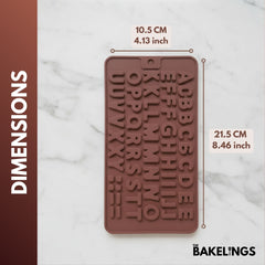 56-Cavity Letter Shape Silicone Chocolate Mold