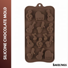 14-Cavity Musical Theme Shape Silicone Chocolate Mold