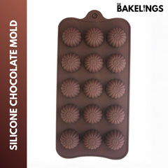 15-Cavity Mini Bundt Shape Silicone Chocolate Mold