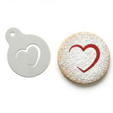 Simple Elegant Heart | Coffee, Cocktail & Cookie Stencil - Washable DIY Beverage Art Tool
