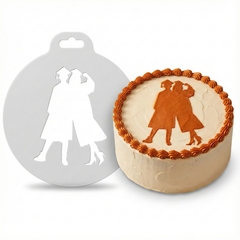Friends Graduation | Round Cake Top Stencil – Reusable Cake Decorating Stencil