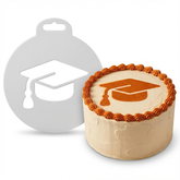 Classic Graduation Cap | Round Cake Top Stencil – Reusable Cake Decorating Stencil