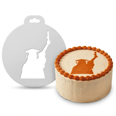 Graduate Holding Diploma | Round Cake Top Stencil – Reusable Cake Decorating Stencil