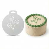 Botanical Seed Pods | Round Cake Top Stencil – Reusable Cake Decorating Stencil