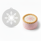 Winter Snowflake | Round Cake Top Stencil – Reusable Cake Decorating Stencil