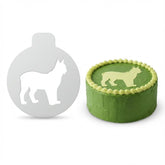 Wild Lynx Silhouette | Round Cake Top Stencil – Reusable Cake Decorating Stencil