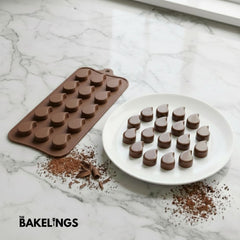 15-Cavity Drop Shape Silicone Chocolate Mold