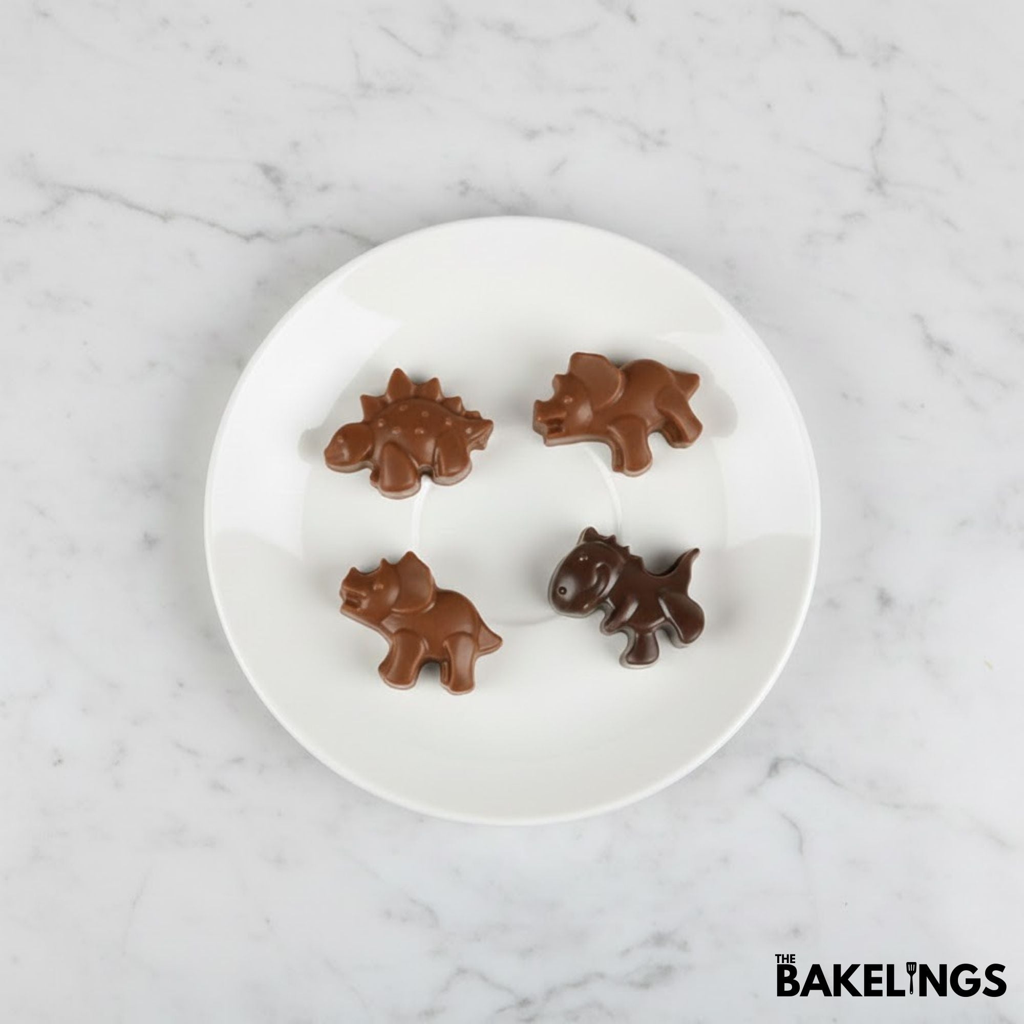 12-Cavity Dinosaurs Shape Silicone Chocolate Mold