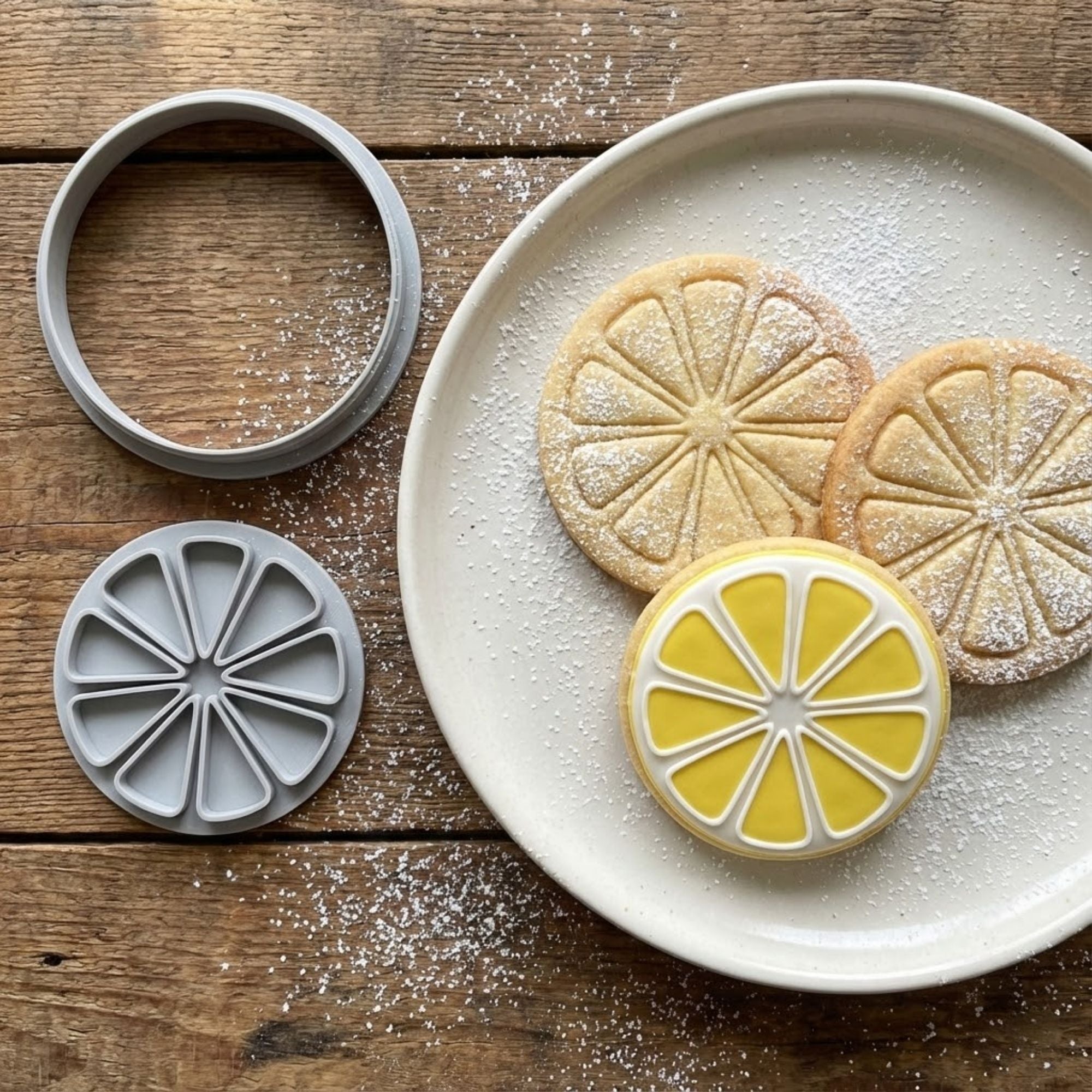 Fresh Citrus Slice Cookie Cutter & Stamp Set | Food-Grade PLA