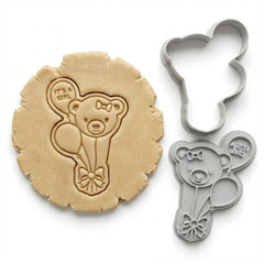 It’s A Girl Teddy Bear Cookie Cutter & Stamp Set | Food-Grade PLA