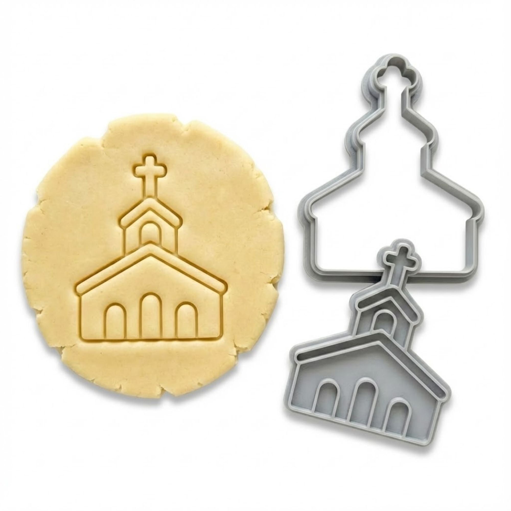 Religious Church Cookie Cutter & Stamp | Food-Grade PLA