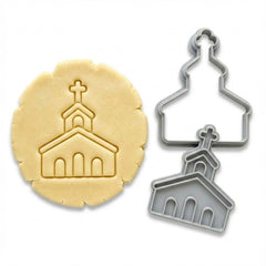 Religious Church Cookie Cutter & Stamp | Food-Grade PLA
