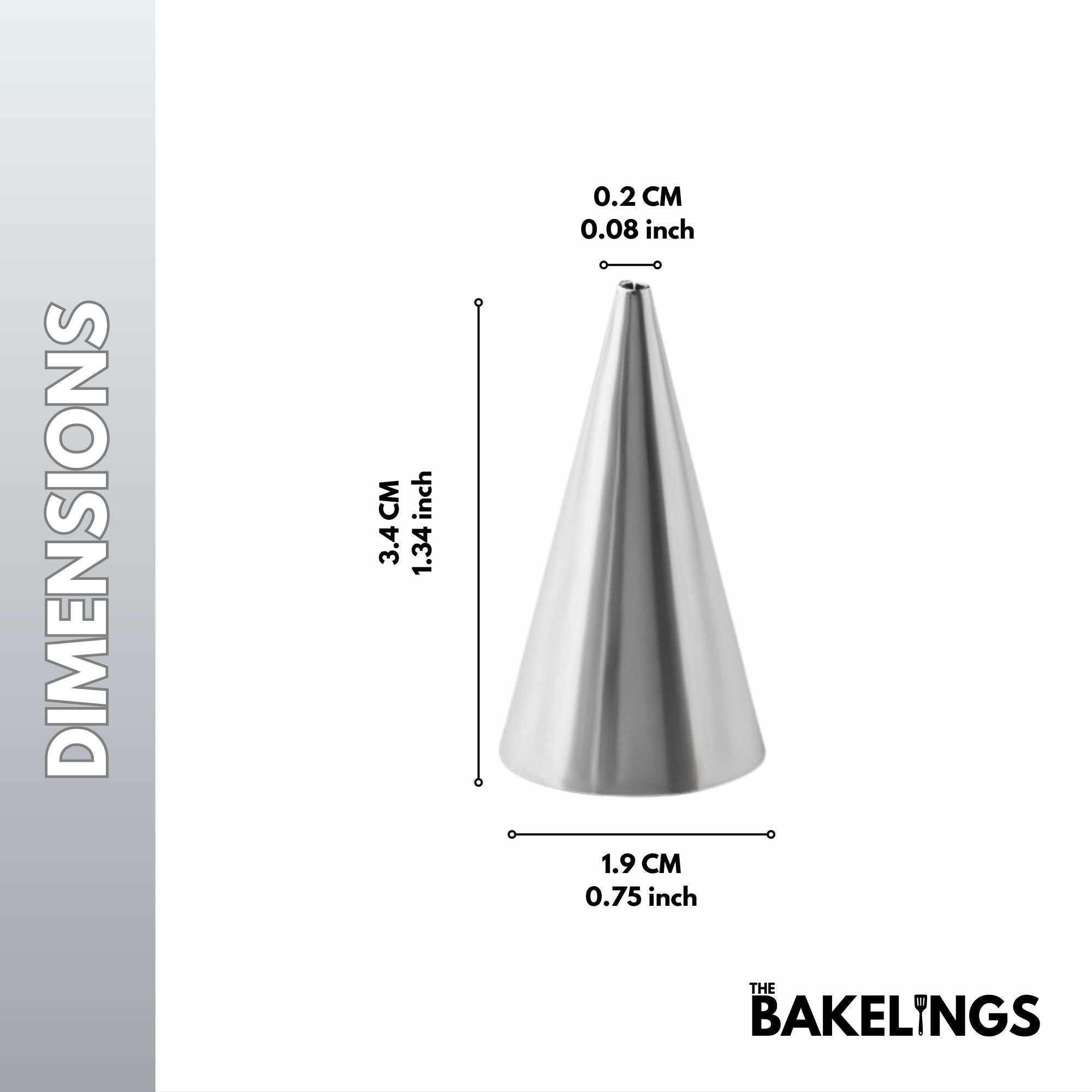 Stainless Steel Piping Nozzle Tip – Decorative Pattern Series | Model #213