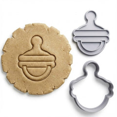 Classic Baby Pacifier Cookie Cutter & Stamp Set | Food-Grade PLA