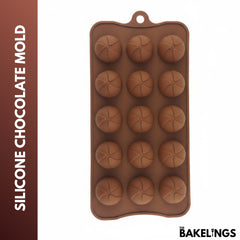 15-Cavity Spiral Swirl Shape Silicone Chocolate Mold