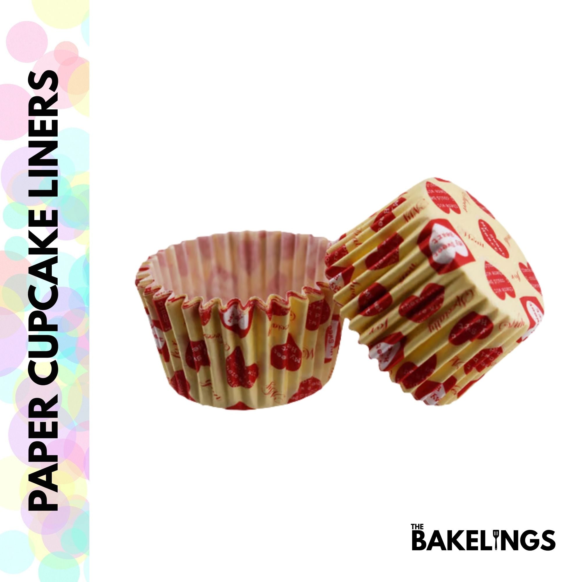 Cupcake Liners Vintage Valentine 32 Pcs