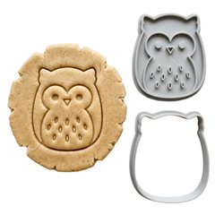 Wise Owl Cookie Cutter & Stamp Set | Food-Grade PLA