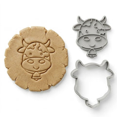 Farm Cow Cookie Cutter & Stamp Set | Food-Grade PLA