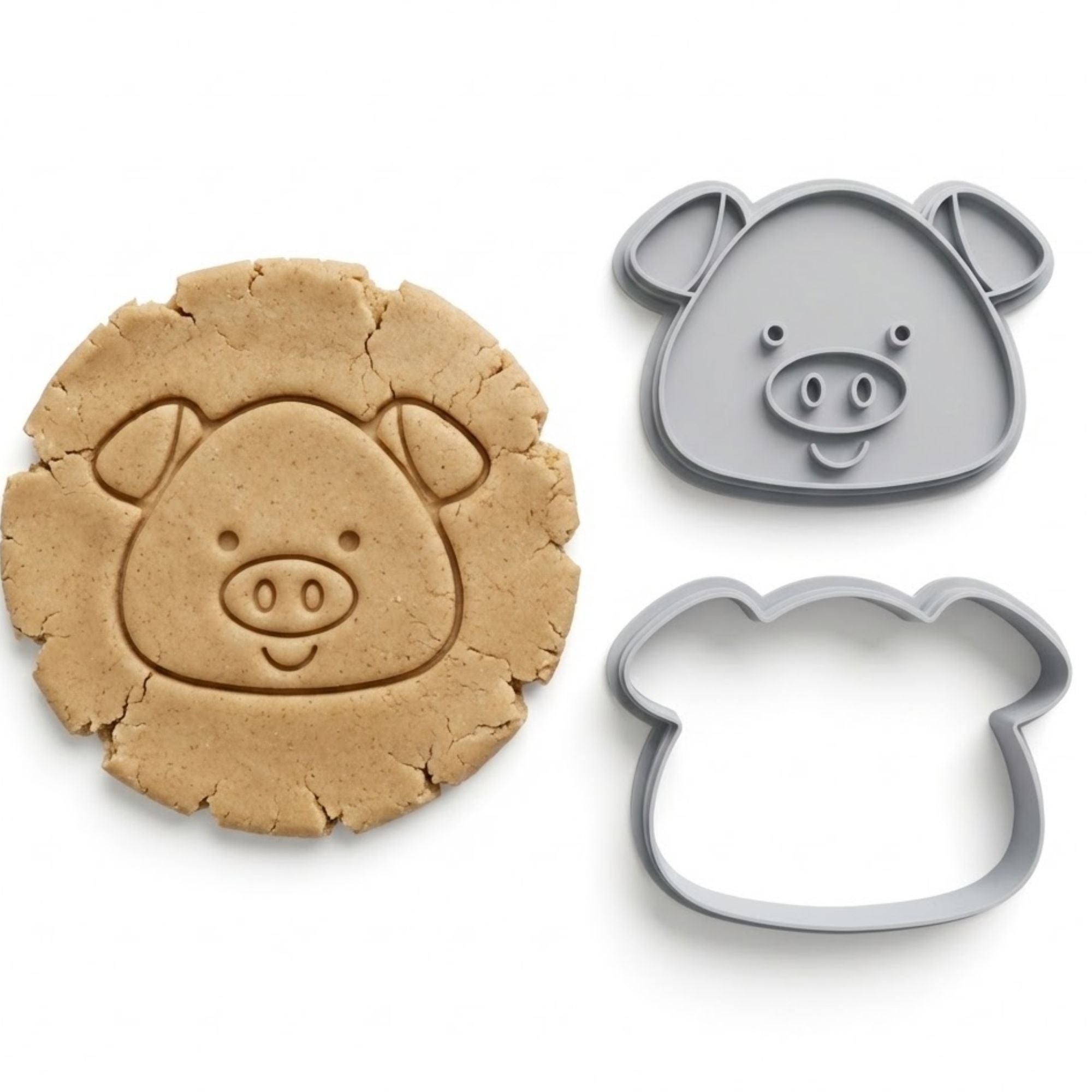 Sweet Piggy Cookie Cutter & Stamp Set | Food-Grade PLA