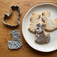 Schnauzer Terrier Cookie Cutter & Stamp Set | Food-Grade PLA