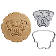 Boxer Dog Cookie Cutter & Stamp Set | Food-Grade PLA