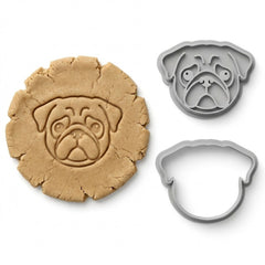 Mini French Bulldog Cookie Cutter & Stamp Set | Food-Grade PLA