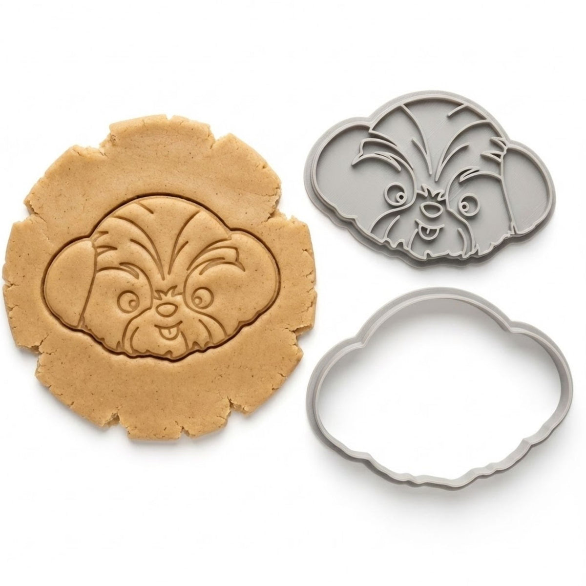 Shih Tzu Cookie Cutter & Stamp Set | Food-Grade PLA