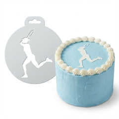 Tennis Player | Round Cake Top Stencil – Reusable Cake Decorating Stencil