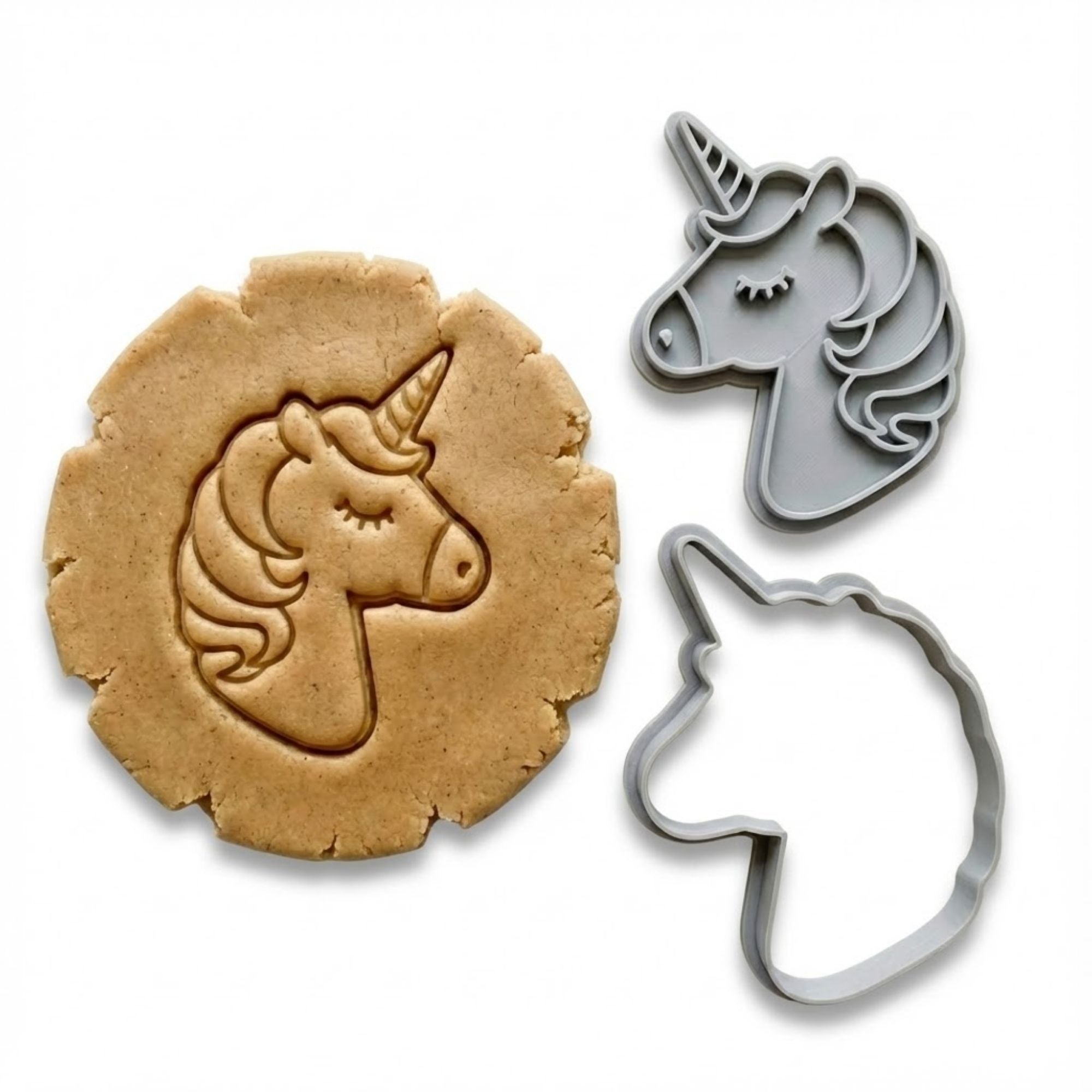 Magical Unicorn Cookie Cutter & Stamp | Food-Grade PLA