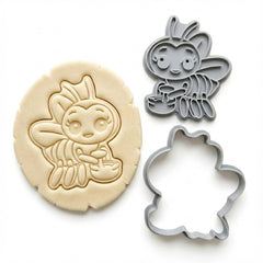 Sweet Honey Bee Cookie Cutter & Stamp | Food-Grade PLA