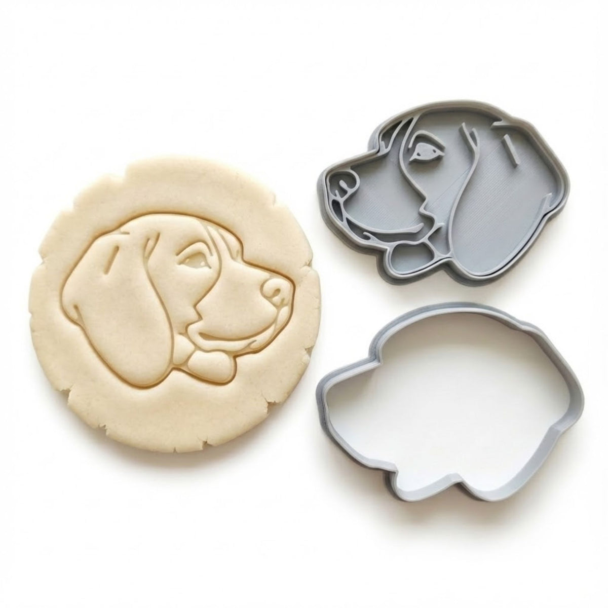 Loyal Hound Profile Cookie Cutter & Stamp | Food-Grade PLA
