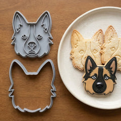 Noble Shepherd Dog Cookie Cutter & Stamp | Food-Grade PLA