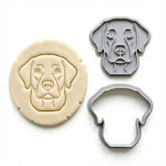 Friendly Retriever Face Cookie Cutter & Stamp | Food-Grade PLA