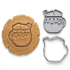 Cozy Hot Cocoa Mug Cookie Cutter & Stamp Set | Food-Grade PLA