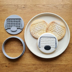Ice Hockey Goal Cookie Cutter & Stamp | Food-Grade PLA