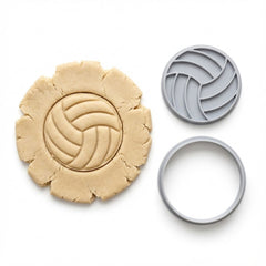 Classic Volleyball Cookie Cutter & Stamp | Food-Grade PLA